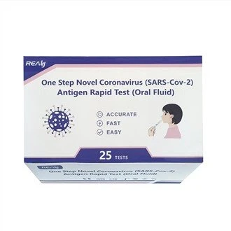 COVID-19 การทดสอบน้ำลายแอนติเจนอย่างรวดเร็ว